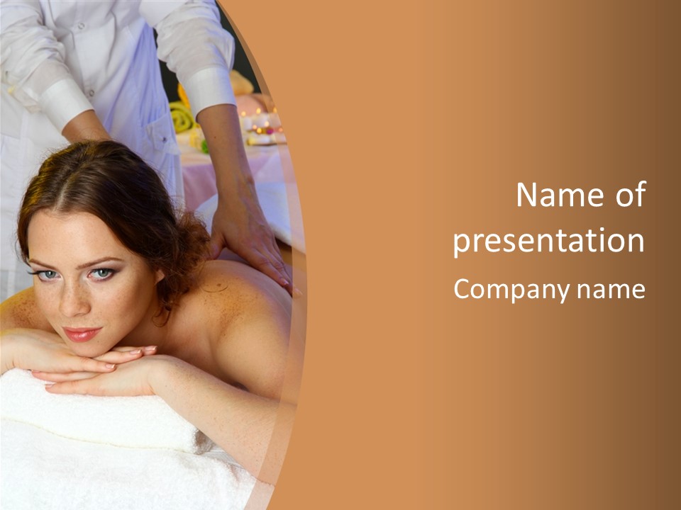 Rejuvenation Massaging Human PowerPoint Template