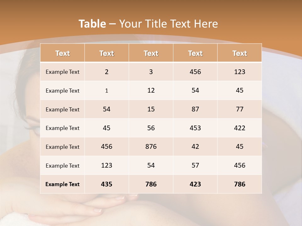 Rejuvenation Massaging Human PowerPoint Template