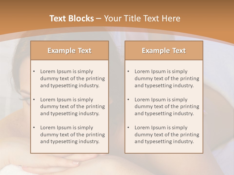 Rejuvenation Massaging Human PowerPoint Template
