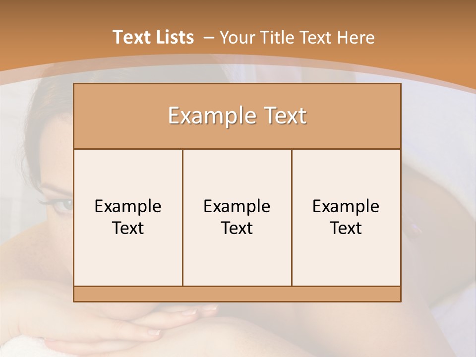 Rejuvenation Massaging Human PowerPoint Template