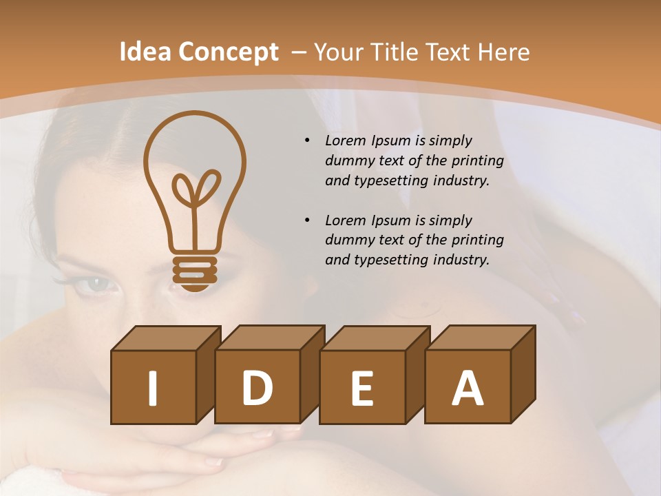 Rejuvenation Massaging Human PowerPoint Template