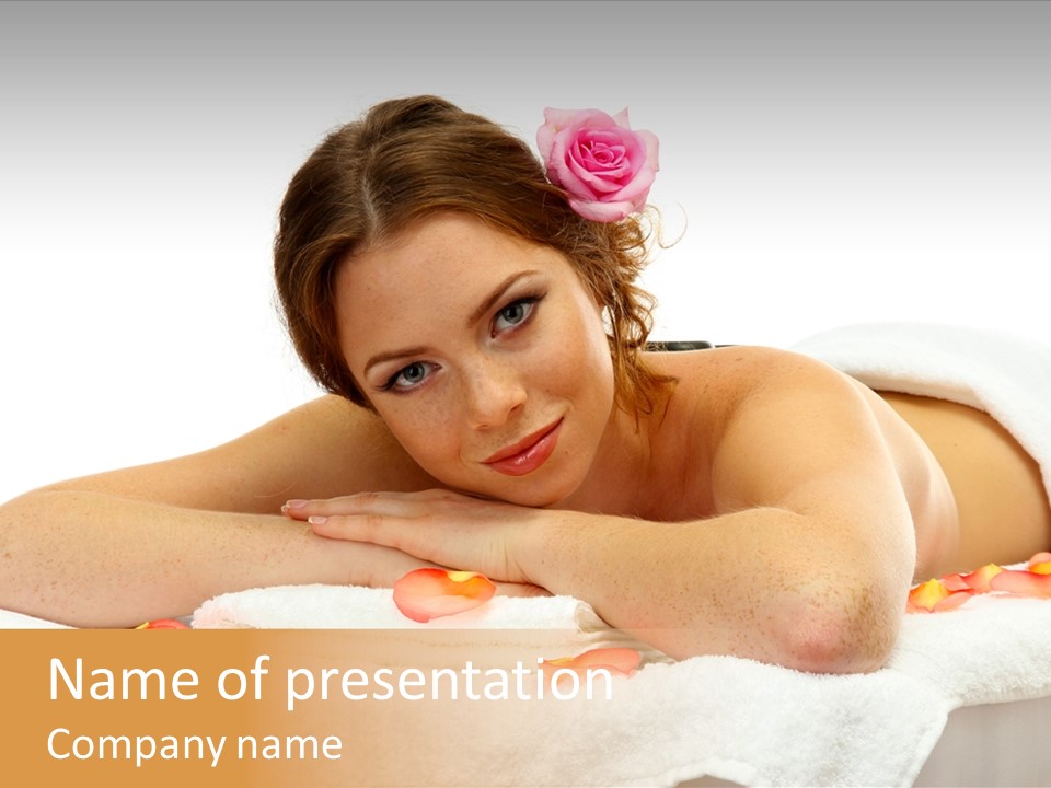 Flower Beautiful Cosmetics PowerPoint Template