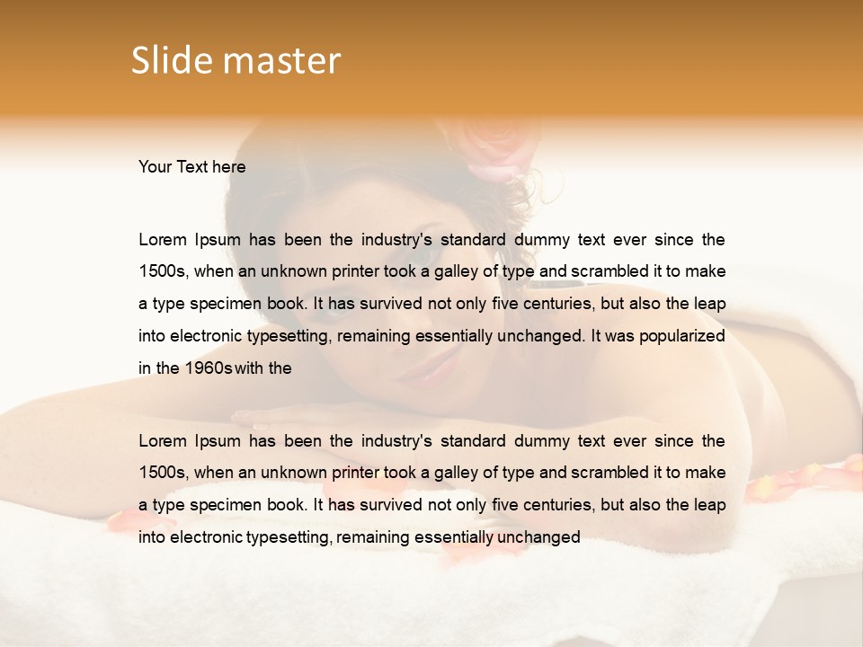 Flower Beautiful Cosmetics PowerPoint Template