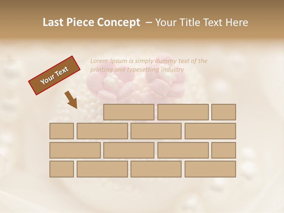 Round Hand Decorated Finger Food PowerPoint Template