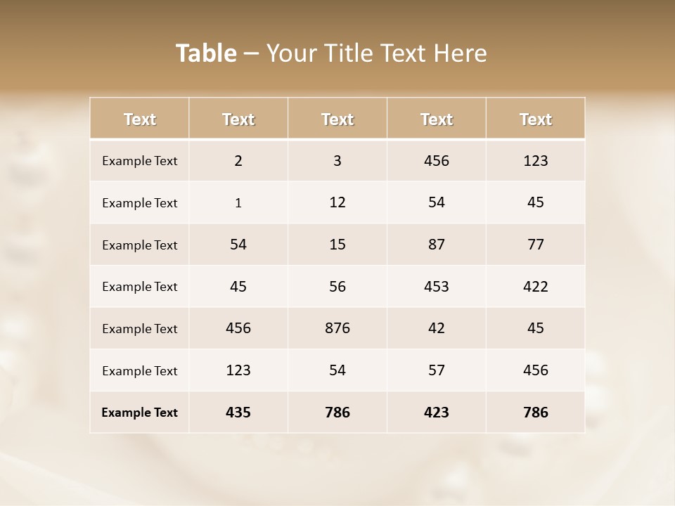 Round Hand Decorated Finger Food PowerPoint Template