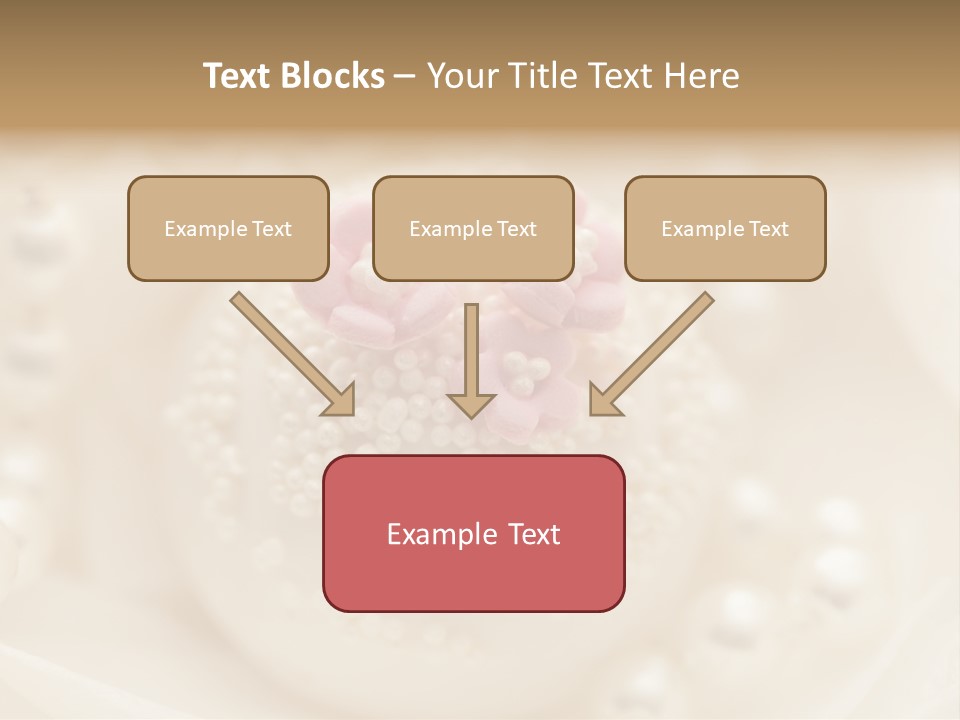 Round Hand Decorated Finger Food PowerPoint Template