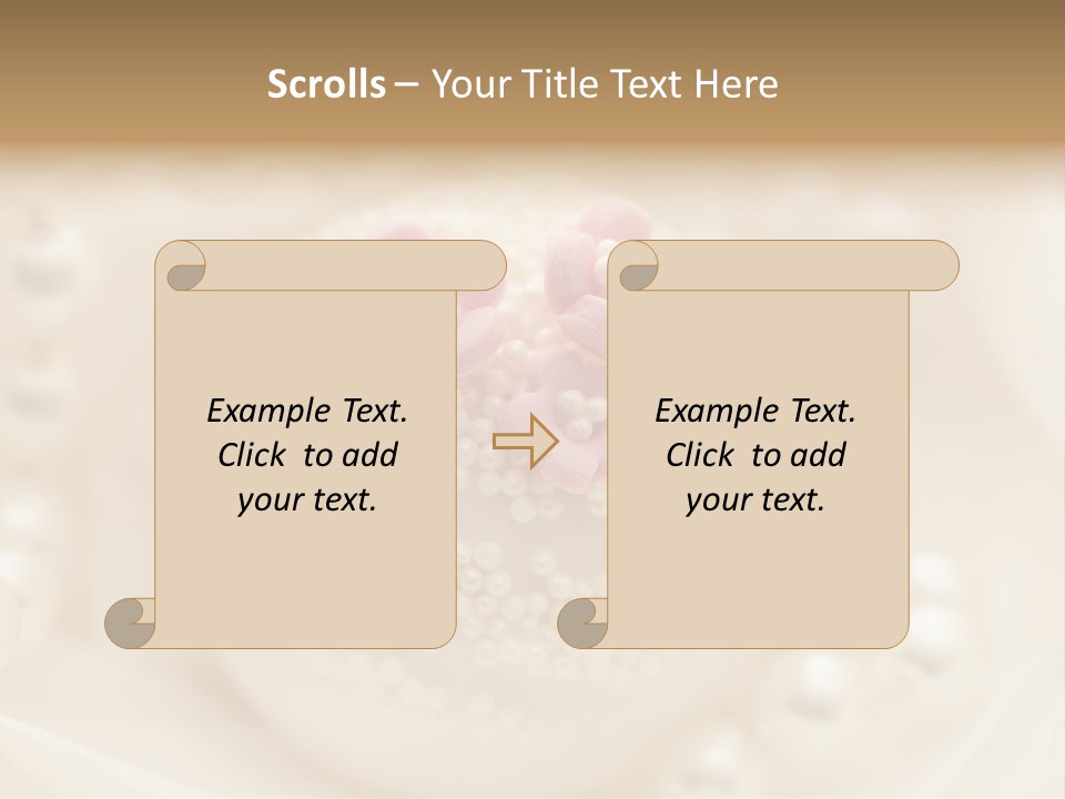 Round Hand Decorated Finger Food PowerPoint Template