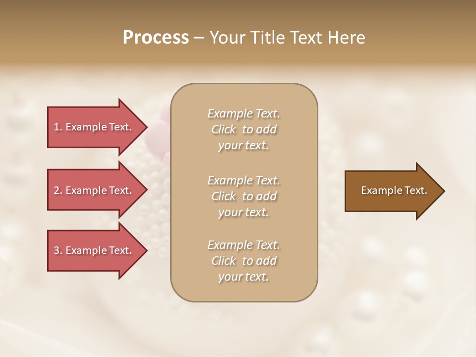 Round Hand Decorated Finger Food PowerPoint Template