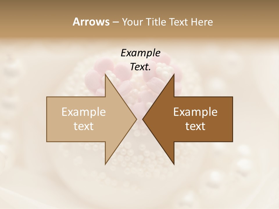Round Hand Decorated Finger Food PowerPoint Template