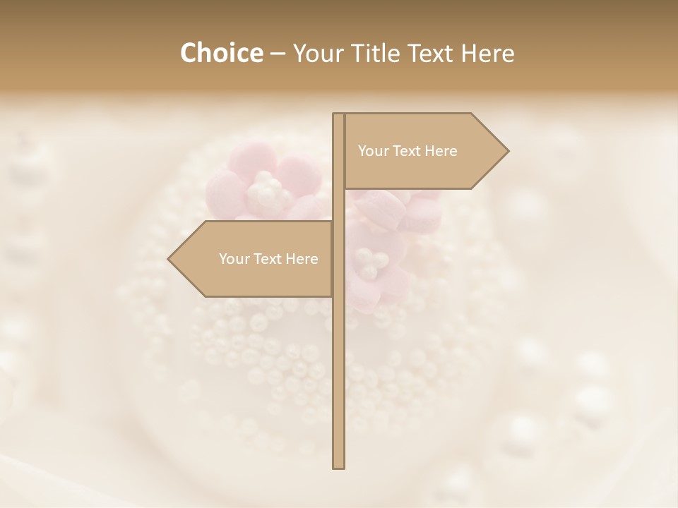 Round Hand Decorated Finger Food PowerPoint Template