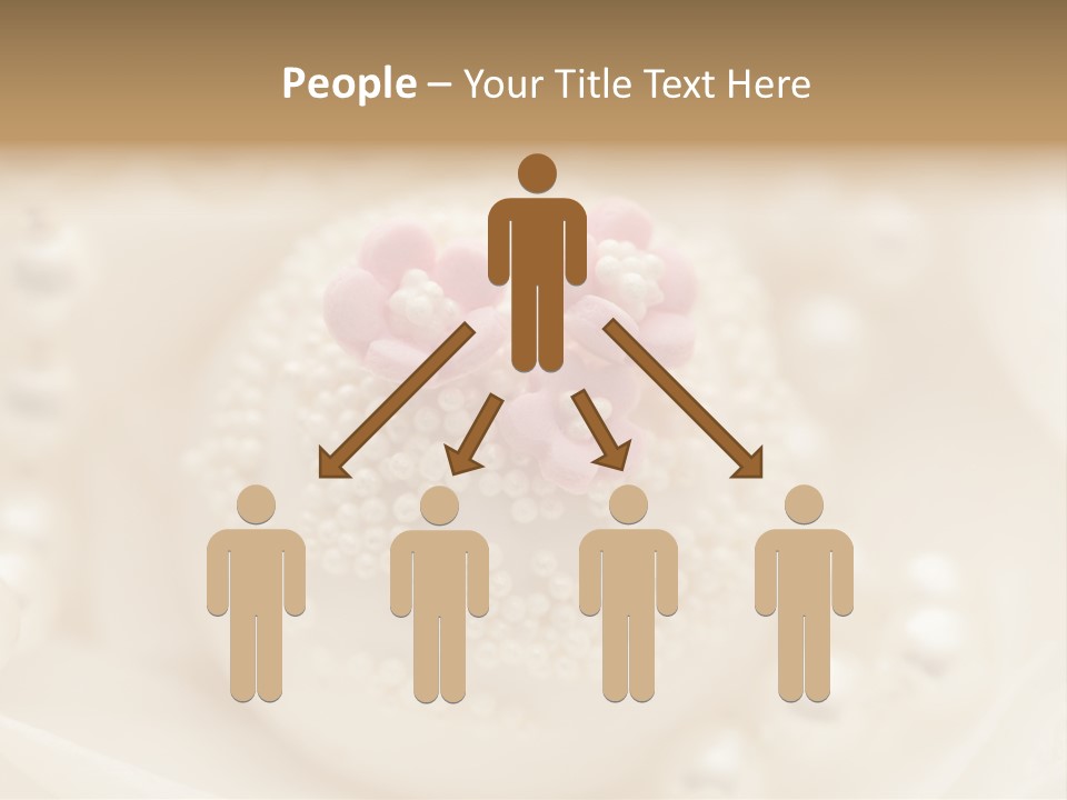 Round Hand Decorated Finger Food PowerPoint Template