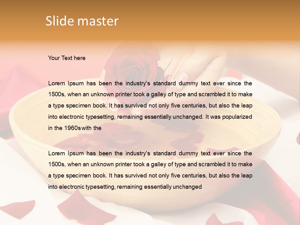 Red Handcare Natural PowerPoint Template