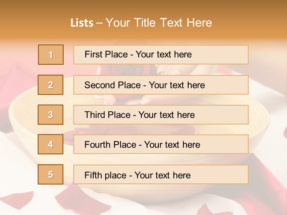 Red Handcare Natural PowerPoint Template