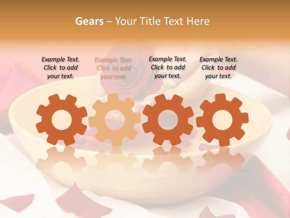 Red Handcare Natural PowerPoint Template