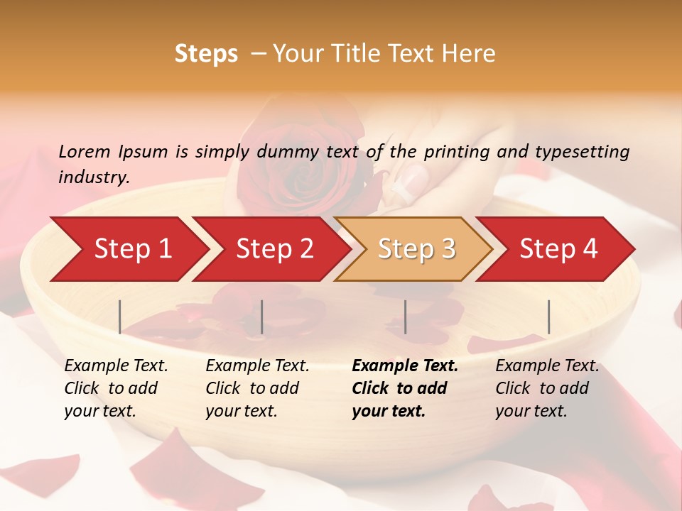 Red Handcare Natural PowerPoint Template
