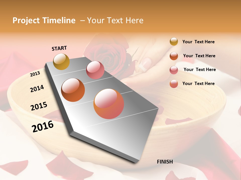 Red Handcare Natural PowerPoint Template
