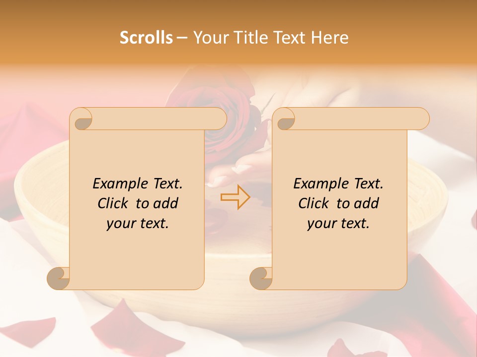 Red Handcare Natural PowerPoint Template