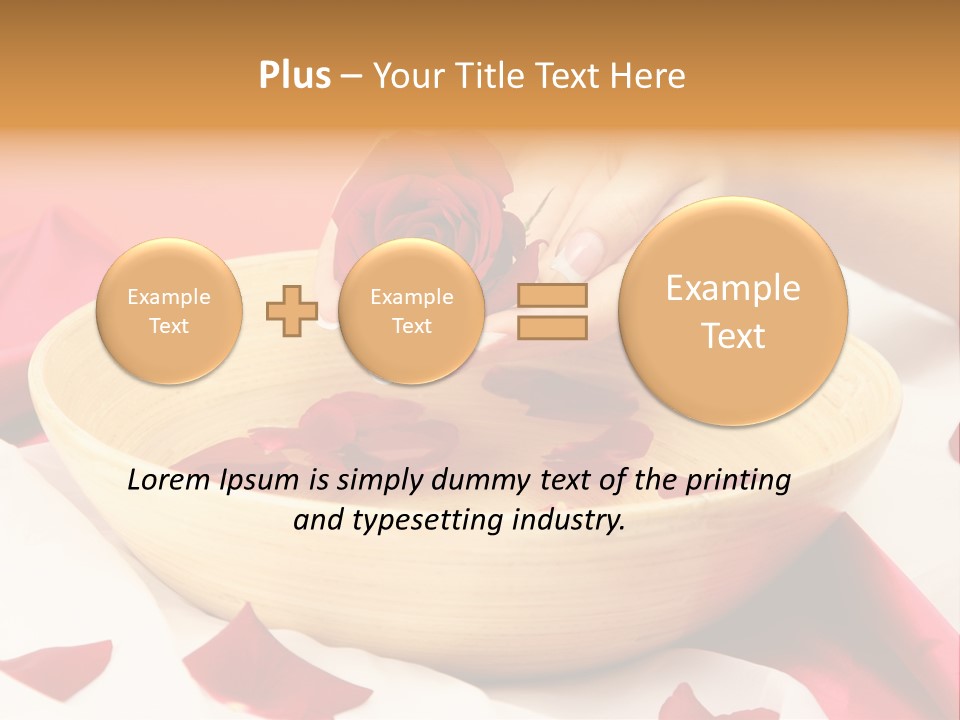 Red Handcare Natural PowerPoint Template