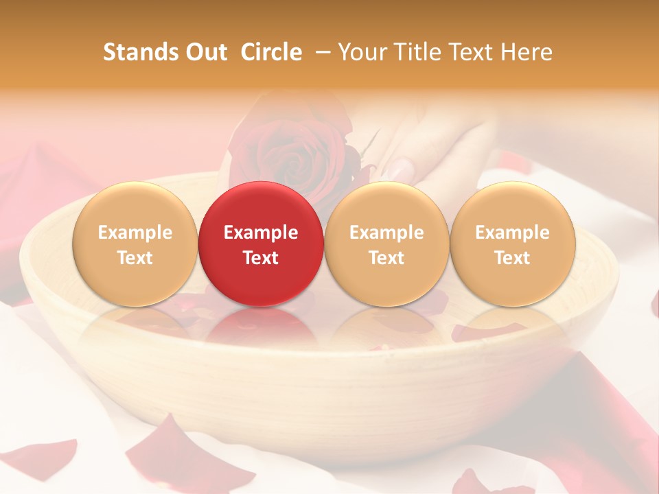 Red Handcare Natural PowerPoint Template