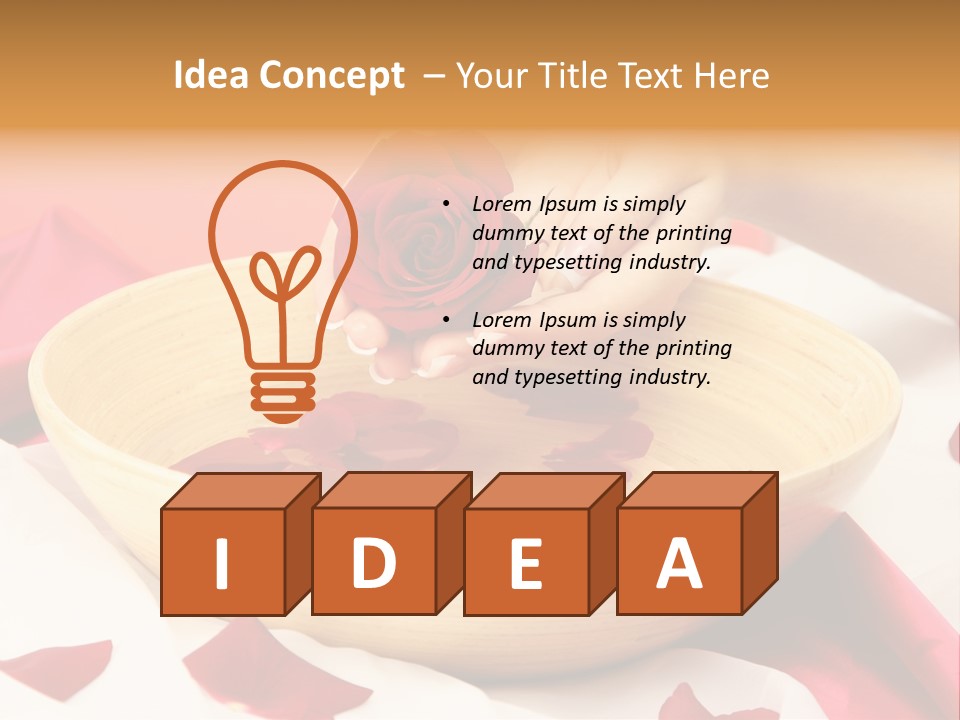 Red Handcare Natural PowerPoint Template