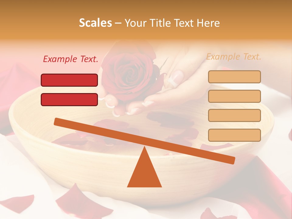 Red Handcare Natural PowerPoint Template