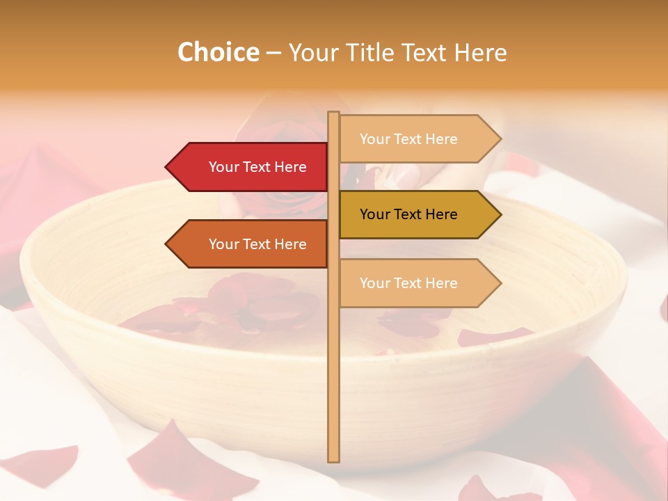Red Handcare Natural PowerPoint Template
