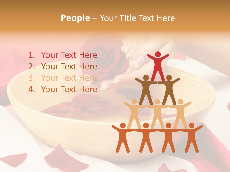 Red Handcare Natural PowerPoint Template