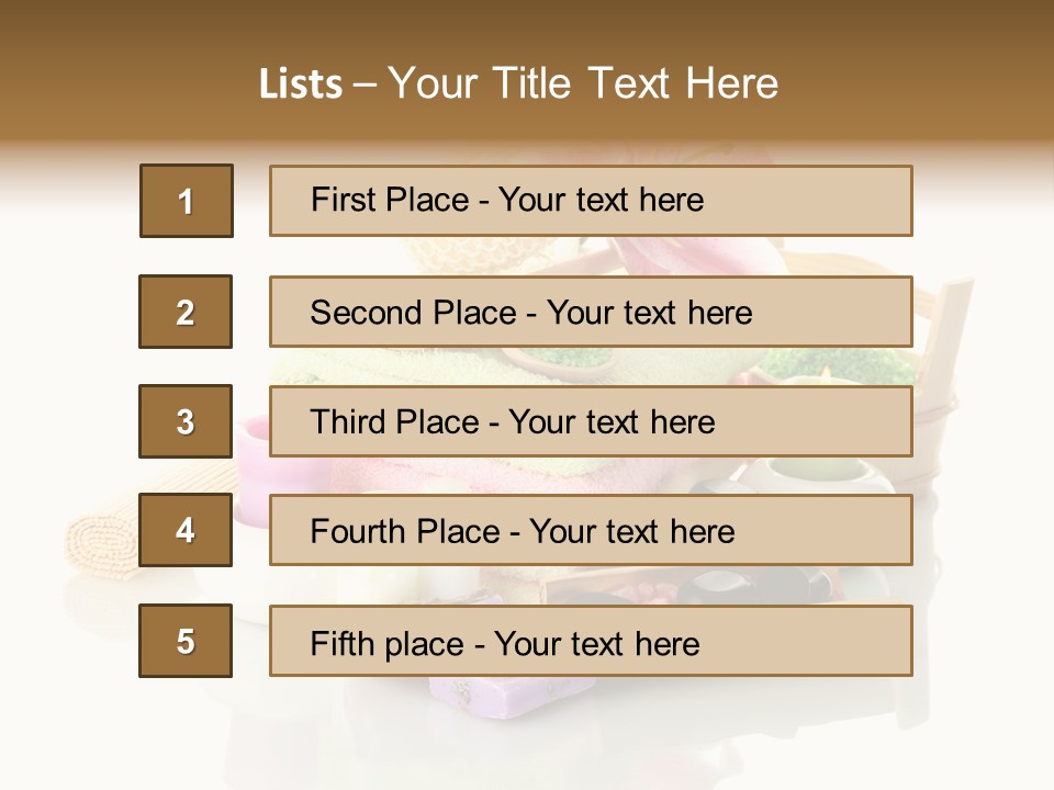 Aromatherapy Setting Bast PowerPoint Template