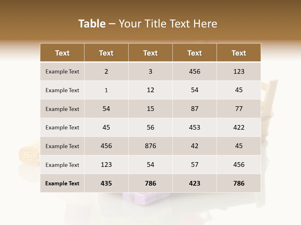 Aromatherapy Setting Bast PowerPoint Template