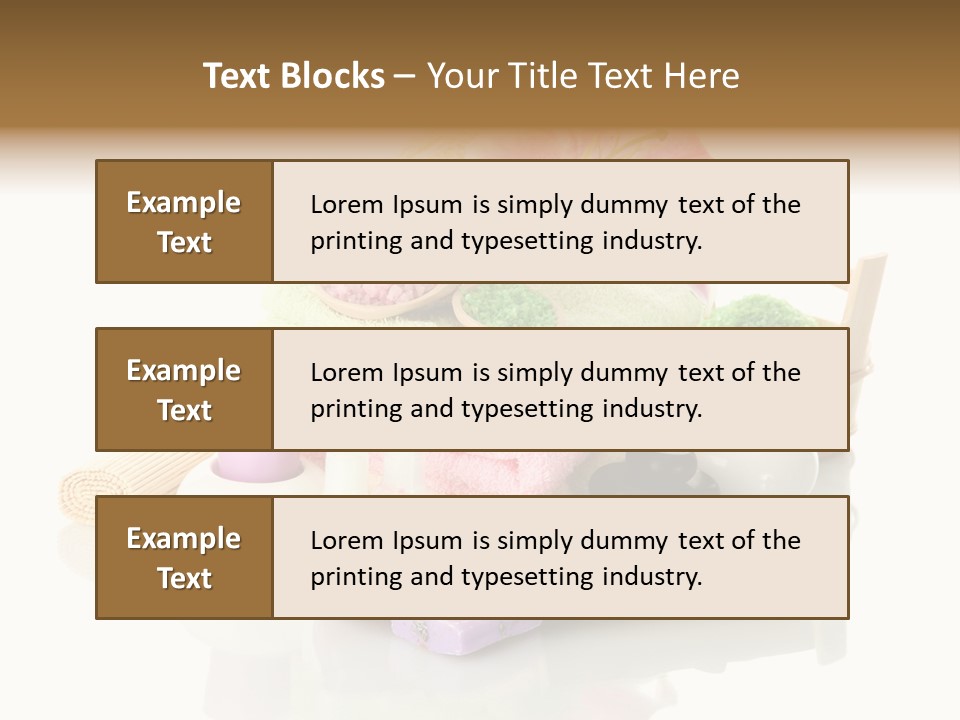 Aromatherapy Setting Bast PowerPoint Template