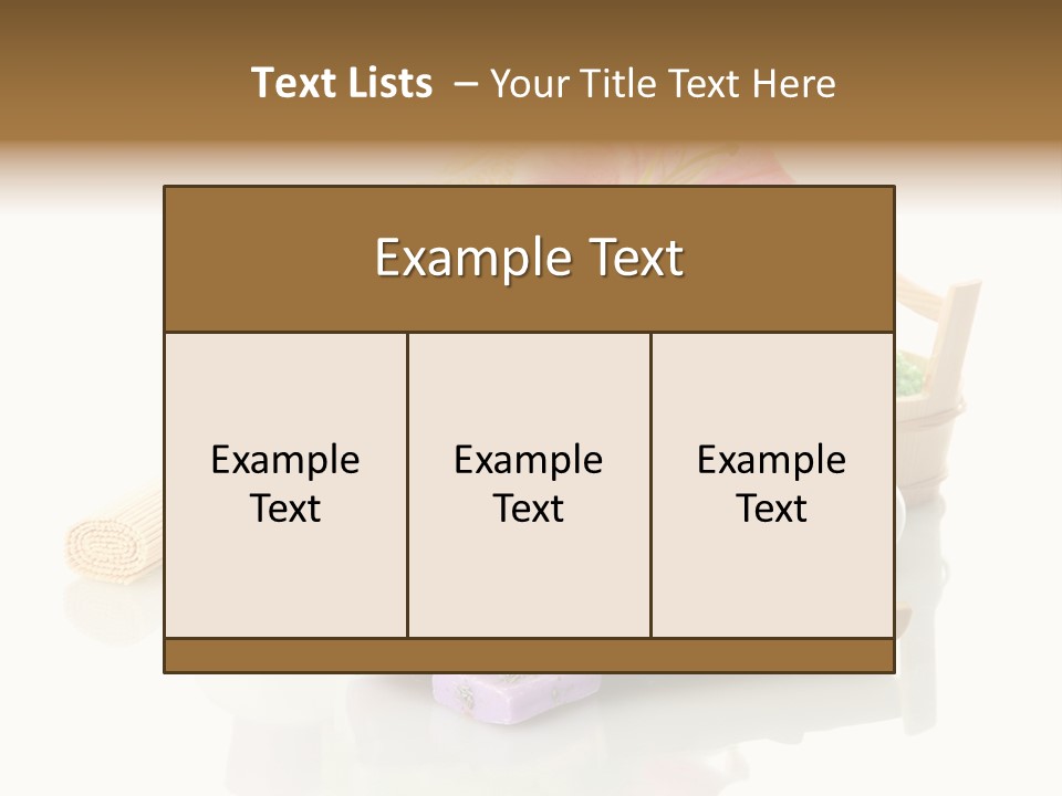 Aromatherapy Setting Bast PowerPoint Template