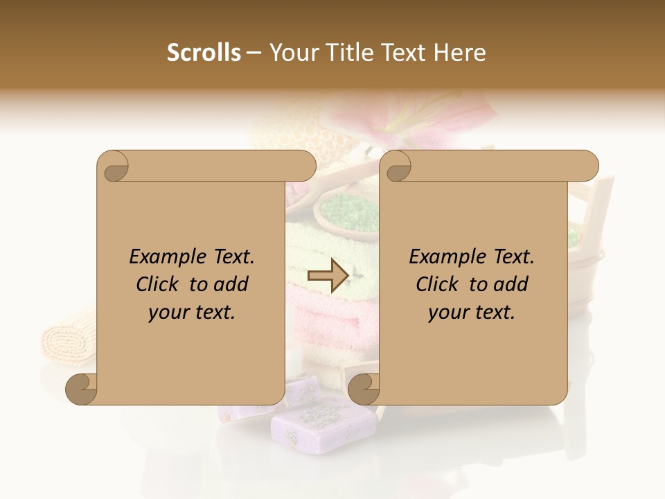Aromatherapy Setting Bast PowerPoint Template