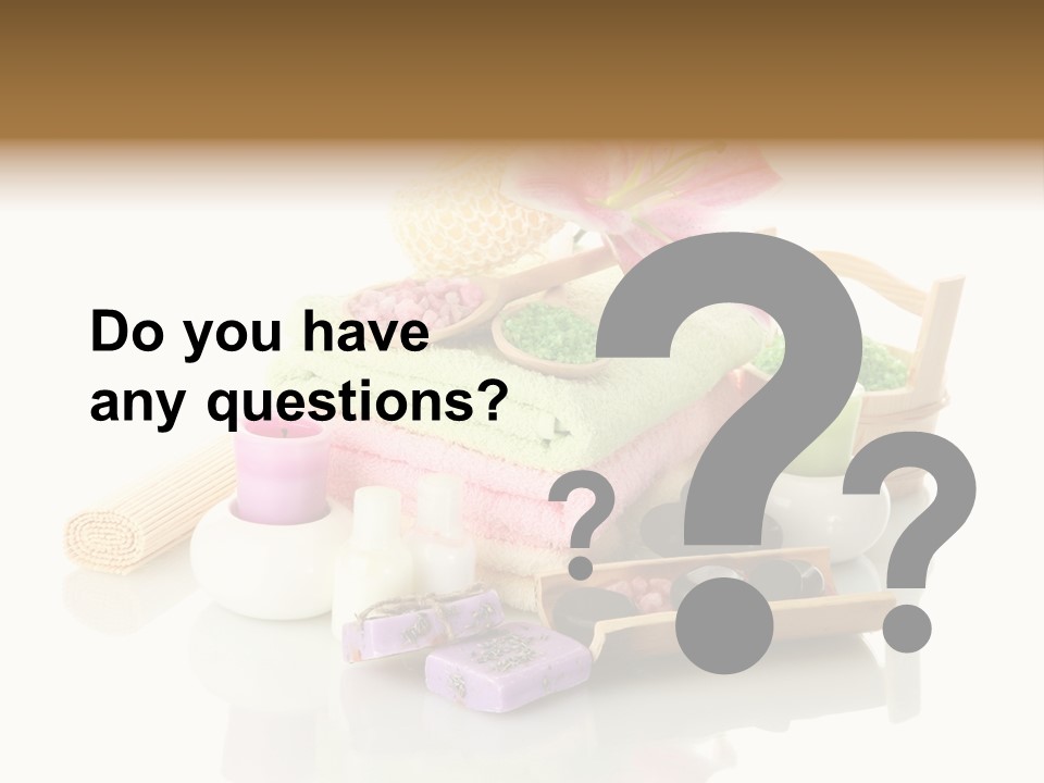 Aromatherapy Setting Bast PowerPoint Template