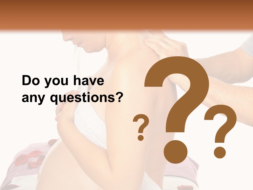 Relax Young Tummy PowerPoint Template