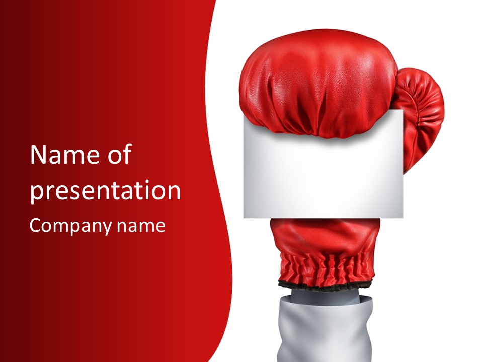 White Card Business Business Competition PowerPoint Template