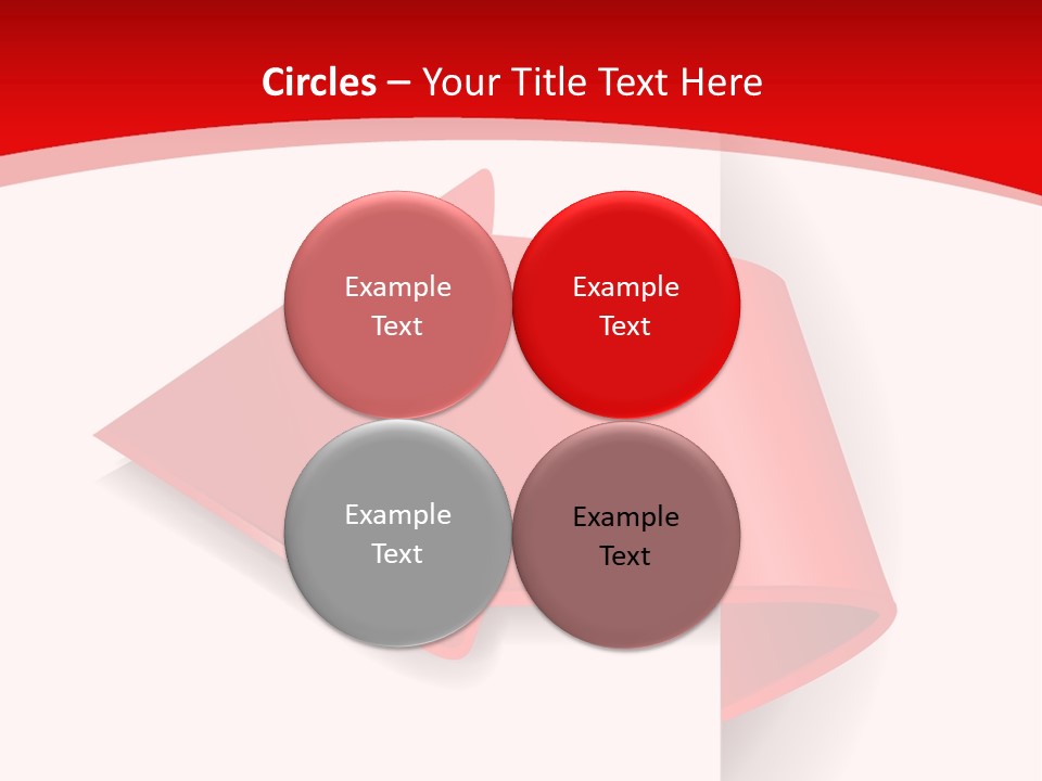 Graphic Circle Upwards PowerPoint Template