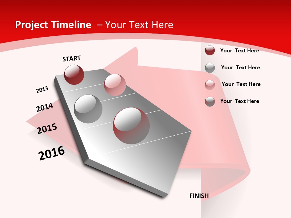 Graphic Circle Upwards PowerPoint Template