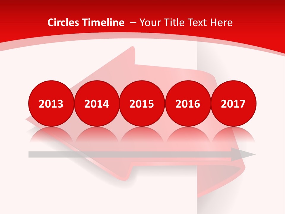Graphic Circle Upwards PowerPoint Template