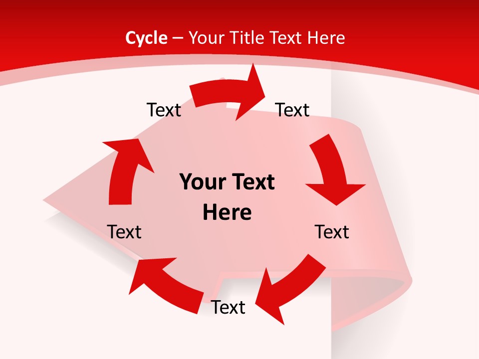 Graphic Circle Upwards PowerPoint Template