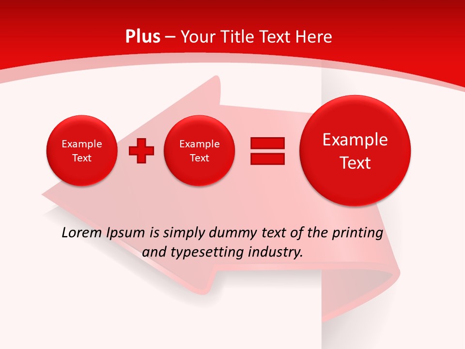 Graphic Circle Upwards PowerPoint Template