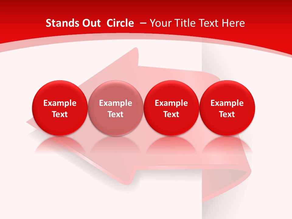 Graphic Circle Upwards PowerPoint Template