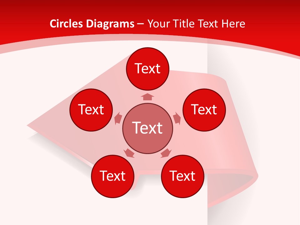 Graphic Circle Upwards PowerPoint Template