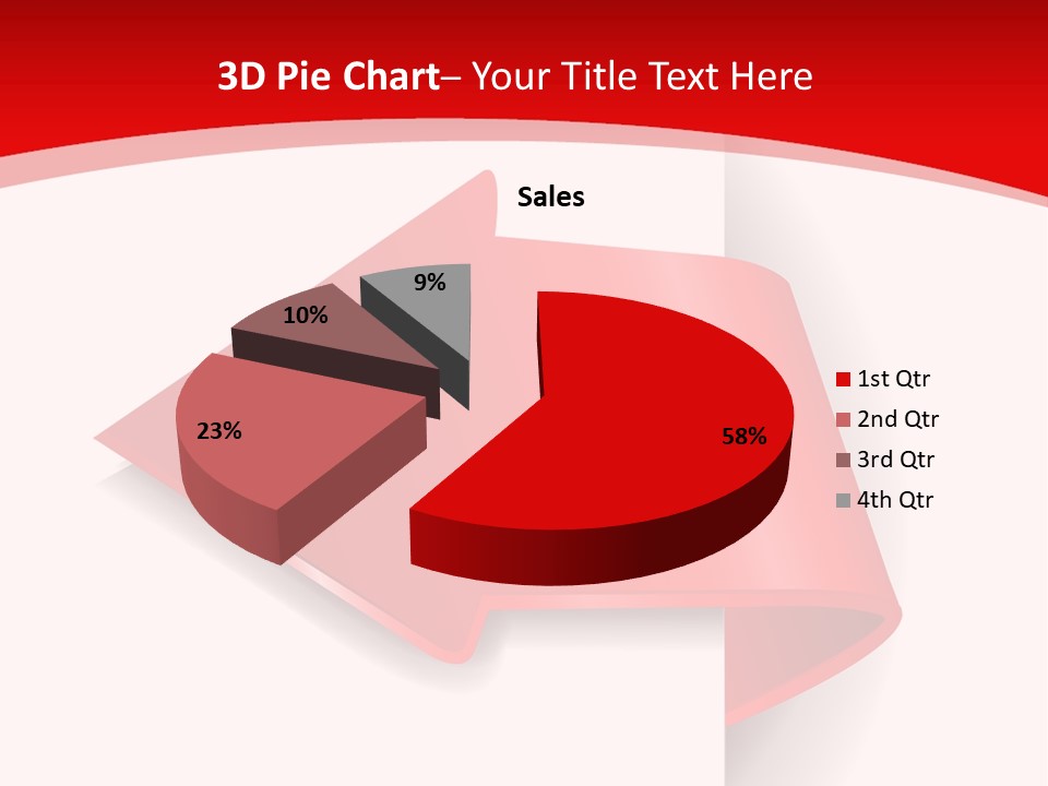Graphic Circle Upwards PowerPoint Template