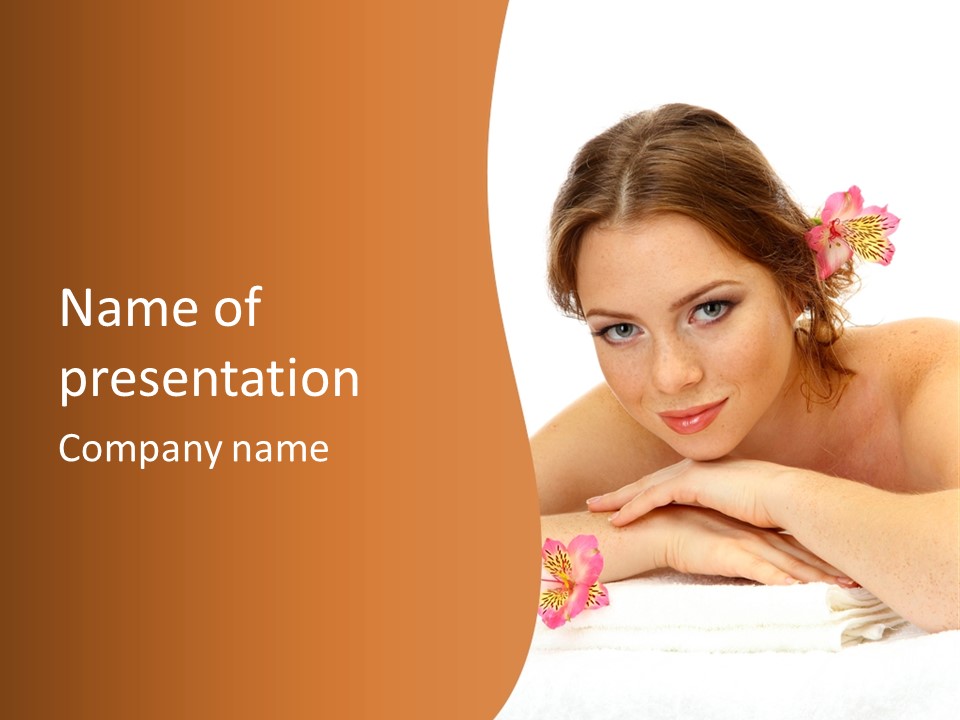 Skin Beauty Isolated PowerPoint Template