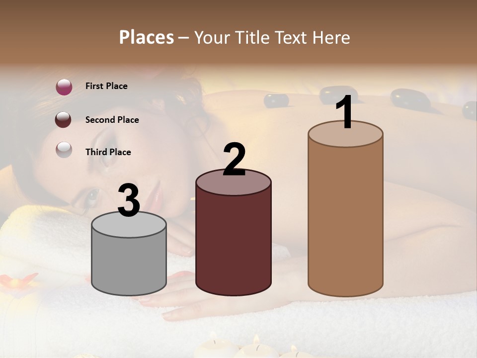 Yellow White Lady PowerPoint Template