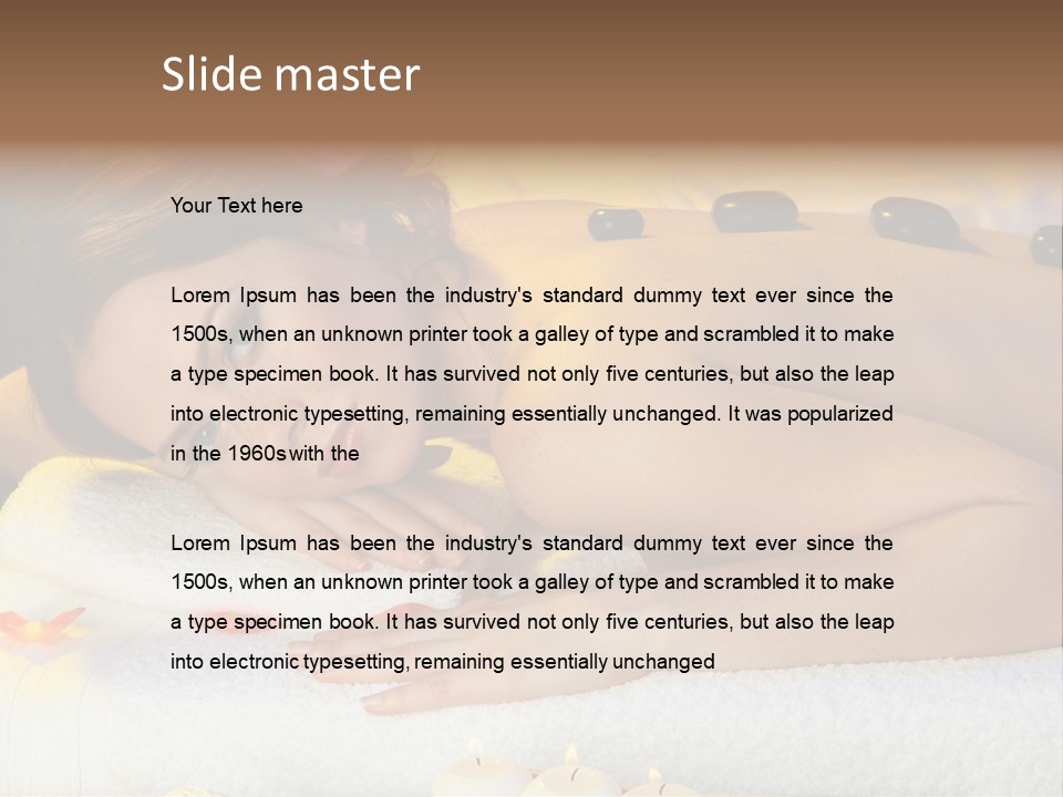 Yellow White Lady PowerPoint Template