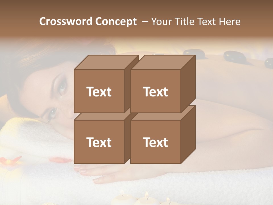 Yellow White Lady PowerPoint Template