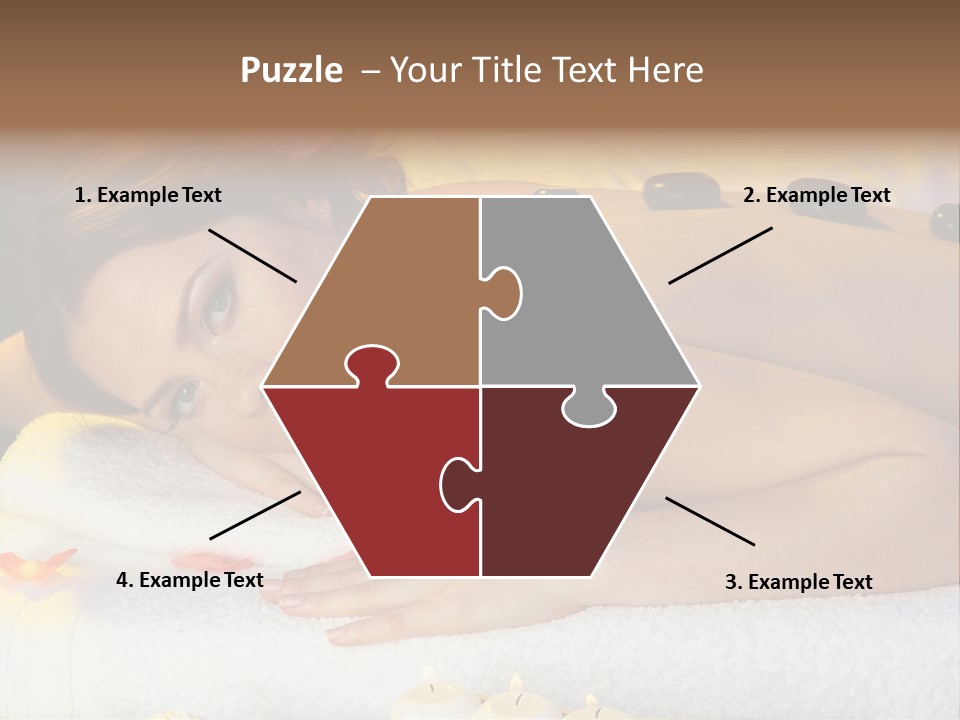 Yellow White Lady PowerPoint Template