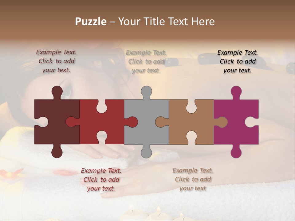 Yellow White Lady PowerPoint Template