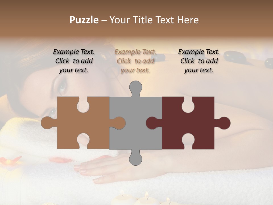 Yellow White Lady PowerPoint Template